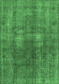 Oriental Emerald Green Industrial Rug, urb1884emgrn