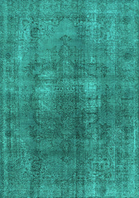 Oriental Turquoise Industrial Rug, urb1884turq