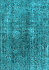 Oriental Light Blue Industrial Rug, urb1884lblu