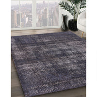 Mid-Century Modern Black Oriental Rug, urb1885