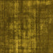 Square Machine Washable Oriental Yellow Industrial Rug, wshurb1885yw