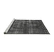 Sideview of Machine Washable Oriental Gray Industrial Rug, wshurb1885gry
