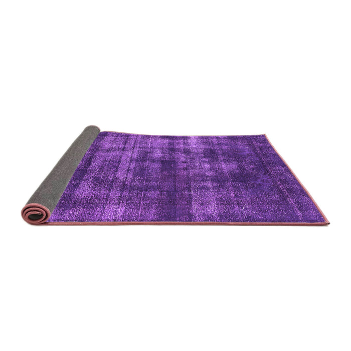 Sideview of Oriental Purple Industrial Rug, urb1885pur