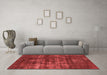 Industrial Red Washable Rugs