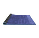 Sideview of Oriental Blue Industrial Rug, urb1886blu