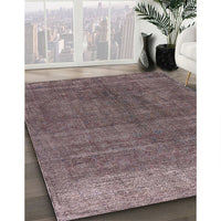 Mid-Century Modern Pink Oriental Rug, urb1886