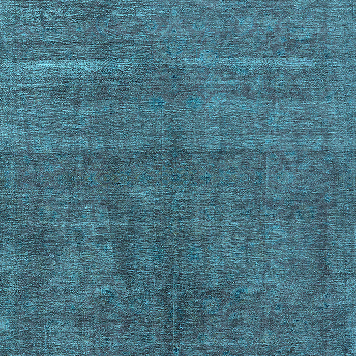 Machine Washable Oriental Light Blue Industrial Rug, wshurb1886lblu