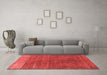 Industrial Red Washable Rugs