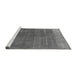 Sideview of Machine Washable Oriental Gray Industrial Rug, wshurb1886gry