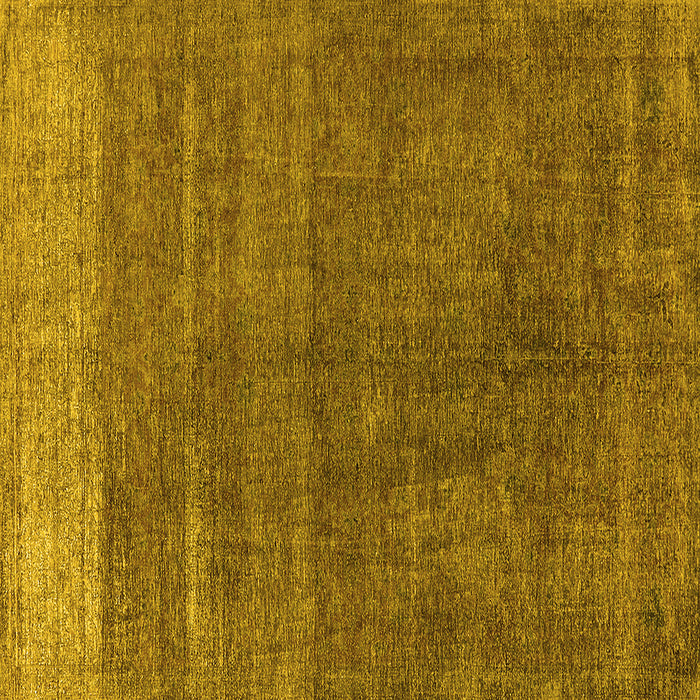 Square Machine Washable Oriental Yellow Industrial Rug, wshurb1886yw