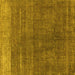 Square Oriental Yellow Industrial Rug, urb1886yw