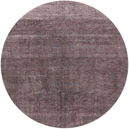 Round Machine Washable Industrial Modern Rosy Pink Rug, wshurb1886