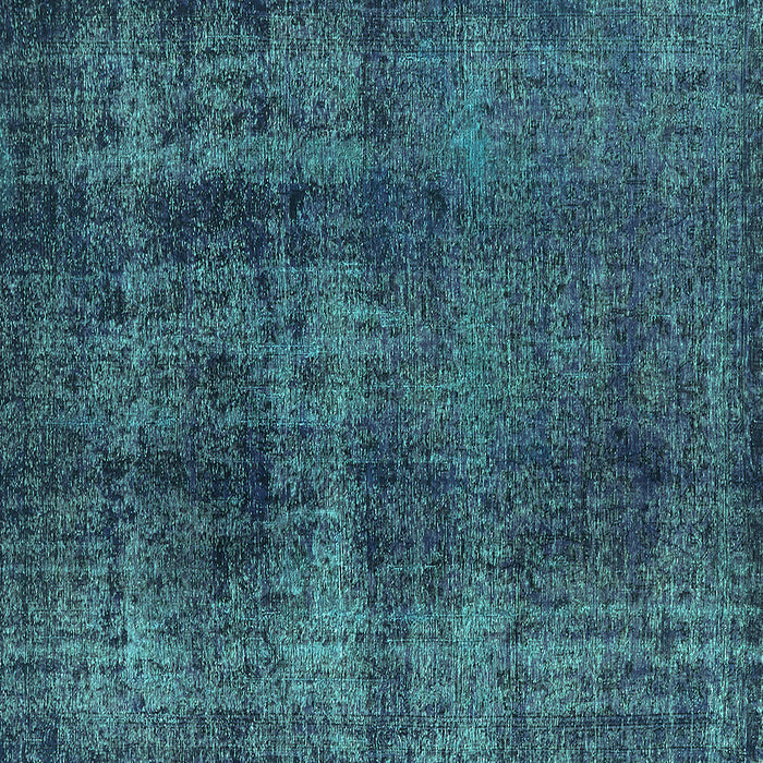 Square Oriental Turquoise Industrial Rug, urb1887turq