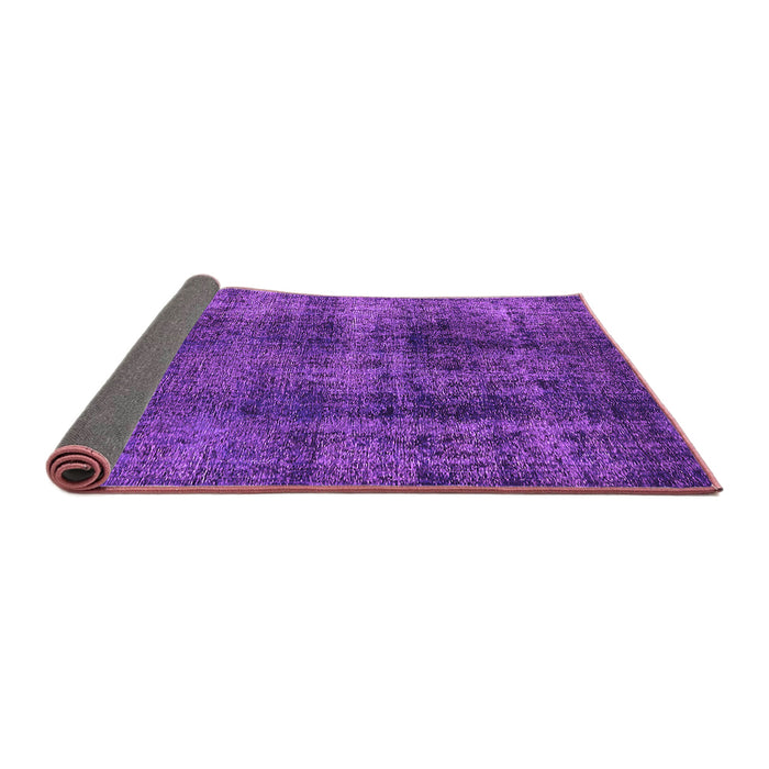 Sideview of Oriental Purple Industrial Rug, urb1887pur