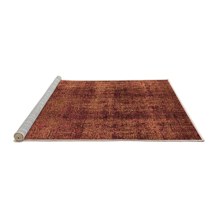 Sideview of Machine Washable Oriental Orange Industrial Area Rugs, wshurb1887org