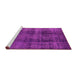 Sideview of Machine Washable Oriental Pink Industrial Rug, wshurb1887pnk