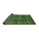 Sideview of Oriental Green Industrial Rug, urb1887grn