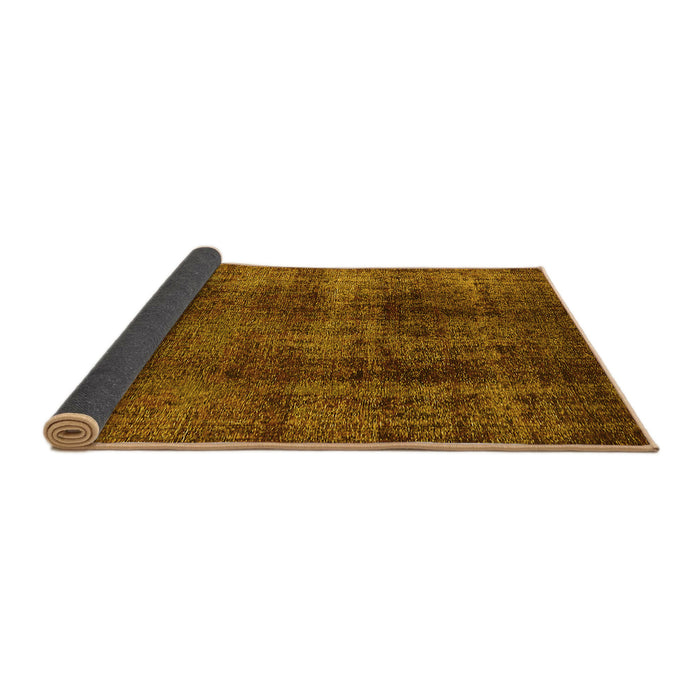 Sideview of Oriental Yellow Industrial Rug, urb1887yw