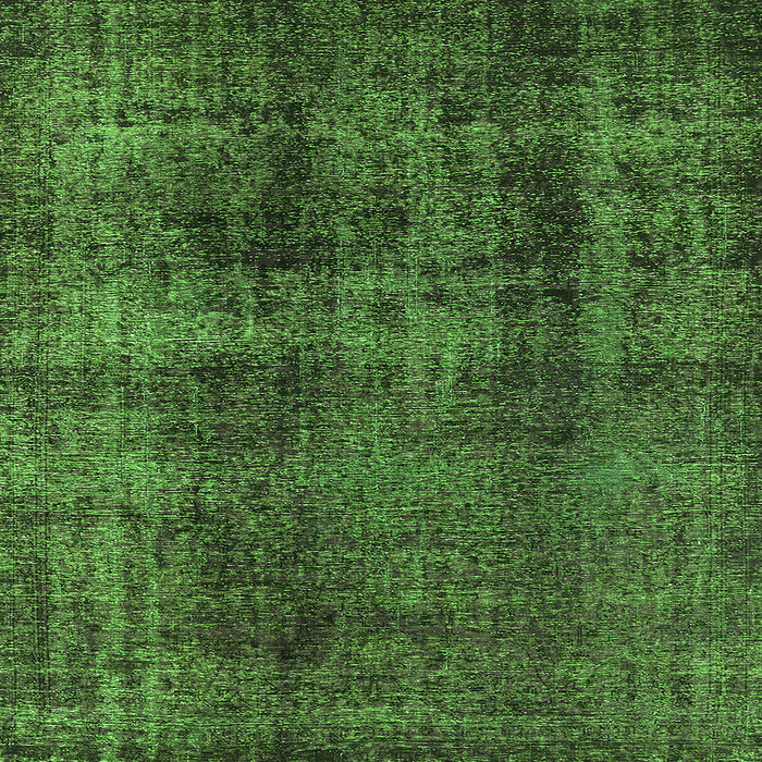 Square Oriental Green Industrial Rug, urb1887grn