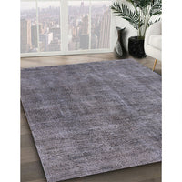 Mid-Century Modern Gray Oriental Rug, urb1888