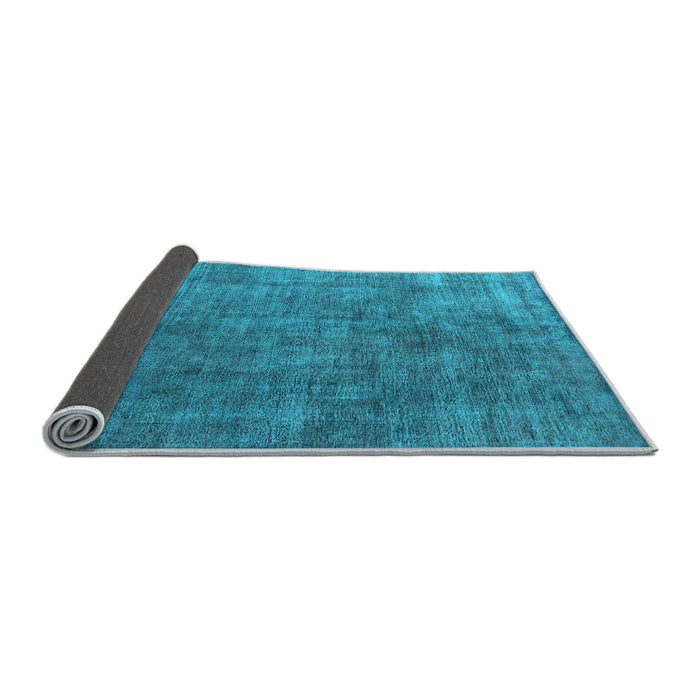 Sideview of Oriental Light Blue Industrial Rug, urb1888lblu