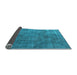 Sideview of Oriental Light Blue Industrial Rug, urb1888lblu