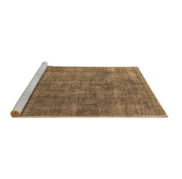 Sideview of Machine Washable Oriental Brown Industrial Rug, wshurb1888brn