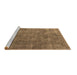 Sideview of Machine Washable Oriental Brown Industrial Rug, wshurb1888brn