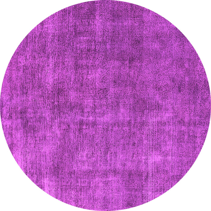 Round Oriental Pink Industrial Rug, urb1888pnk