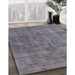 Machine Washable Industrial Modern Grey Gray Rug in a Family Room, wshurb1888