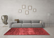 Industrial Red Washable Rugs