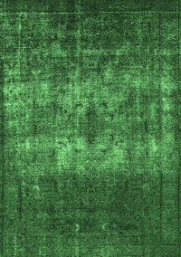 Oriental Emerald Green Industrial Rug, urb1889emgrn