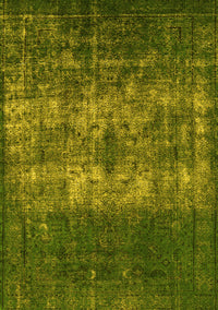 Oriental Yellow Industrial Rug, urb1889yw