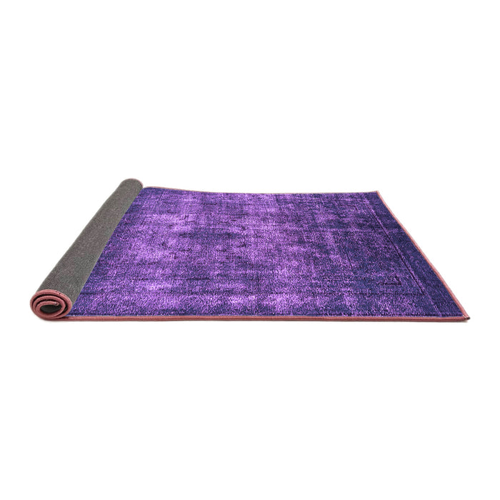 Sideview of Oriental Purple Industrial Rug, urb1889pur