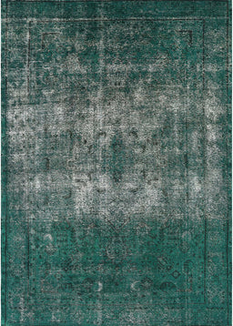 Mid-Century Modern Dark Blue Grey Blue Oriental Rug, urb1889