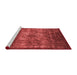 Industrial Red Washable Rugs