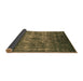 Sideview of Oriental Brown Industrial Rug, urb1889brn