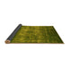 Sideview of Oriental Yellow Industrial Rug, urb1889yw