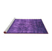 Sideview of Machine Washable Oriental Purple Industrial Area Rugs, wshurb1889pur