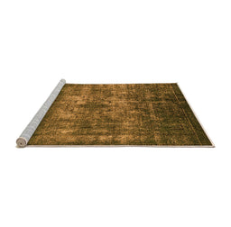 Sideview of Machine Washable Oriental Orange Industrial Area Rugs, wshurb1889org