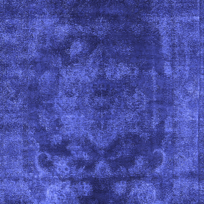 Machine Washable Oriental Blue Industrial Rug, wshurb1890blu