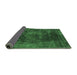 Sideview of Oriental Emerald Green Industrial Rug, urb1890emgrn