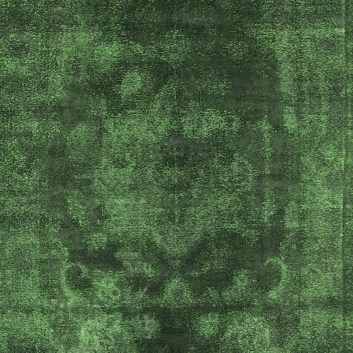 Machine Washable Oriental Green Industrial Area Rugs, wshurb1890grn