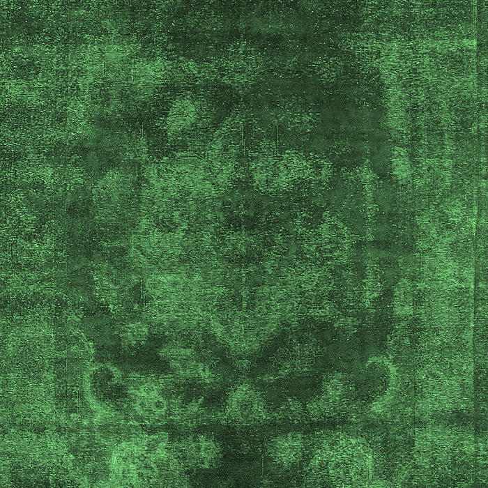 Machine Washable Oriental Emerald Green Industrial Area Rugs, wshurb1890emgrn