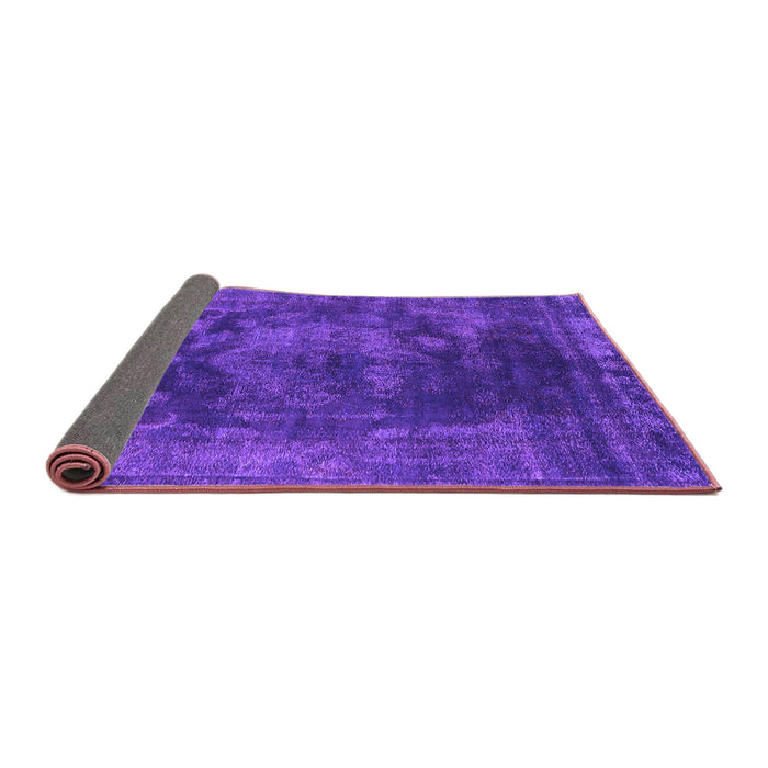 Sideview of Oriental Purple Industrial Rug, urb1890pur