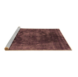 Sideview of Machine Washable Oriental Brown Industrial Rug, wshurb1890brn