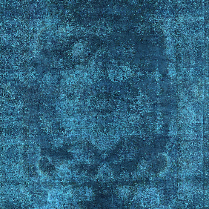 Machine Washable Oriental Turquoise Industrial Area Rugs, wshurb1890turq