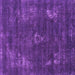 Square Machine Washable Oriental Purple Industrial Area Rugs, wshurb1891pur