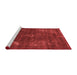 Industrial Red Washable Rugs