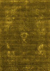 Oriental Yellow Industrial Rug, urb1891yw